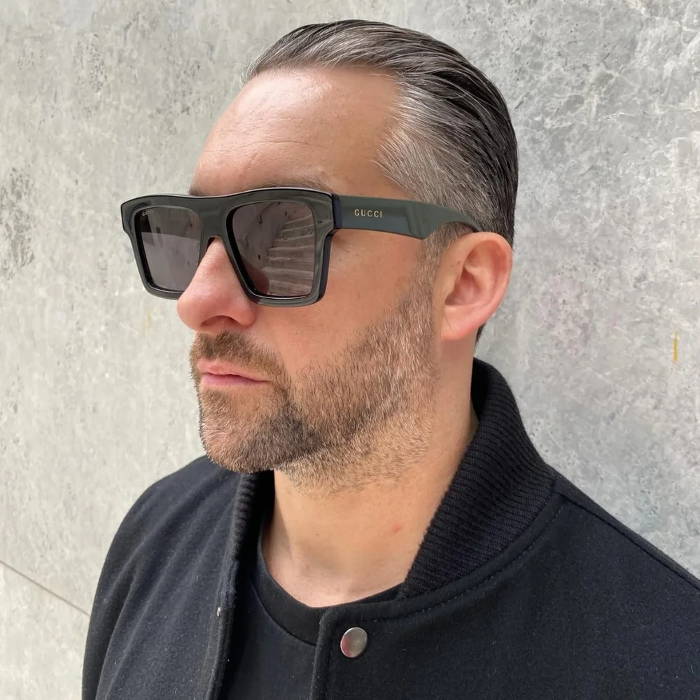 Original 💯BRAND NEW GUCCI GG0962S 009 Black/Green/Grey Unisex Sunglasses